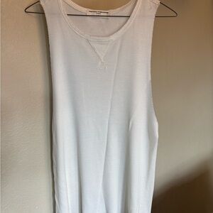 Women's White Sleeveless Top